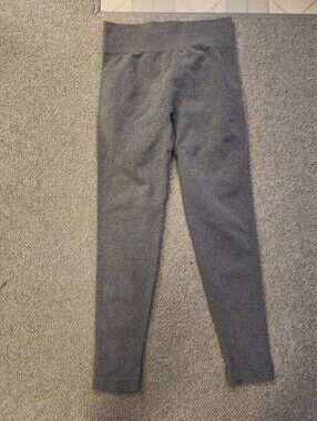 OQQ Kids' High-Waist Gray Active Leggings